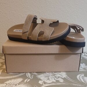 Steve Madden Women's Mayven Suede Slide Sandals